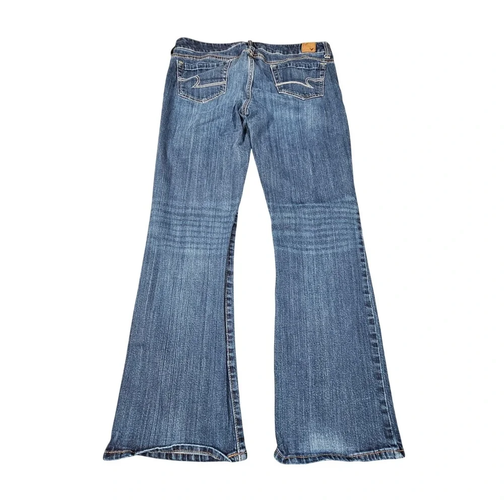 American Eagle Favorite Boyfriend Jeans Womens 12 Medium Wash Stretch Denim Y2K